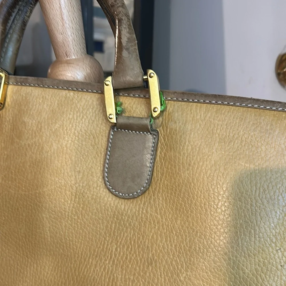 Authentic LOEWE Briefcase Shoulder Clutch Bag Needs repair handles etc photo‎